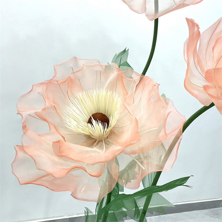 diy giant organza flowers